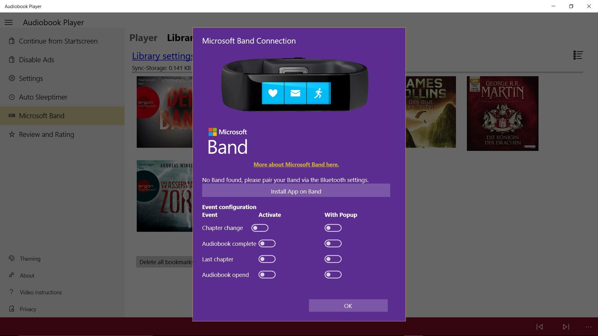 Microsoft Band Connection