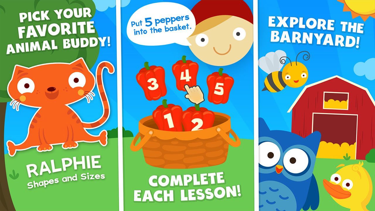 Animal Math Preschool Math Games for Toddlers and Early Learners Free Math Games for Kids Pre-K Preschoolers Learning Numbers, Counting, Addition and Subtraction