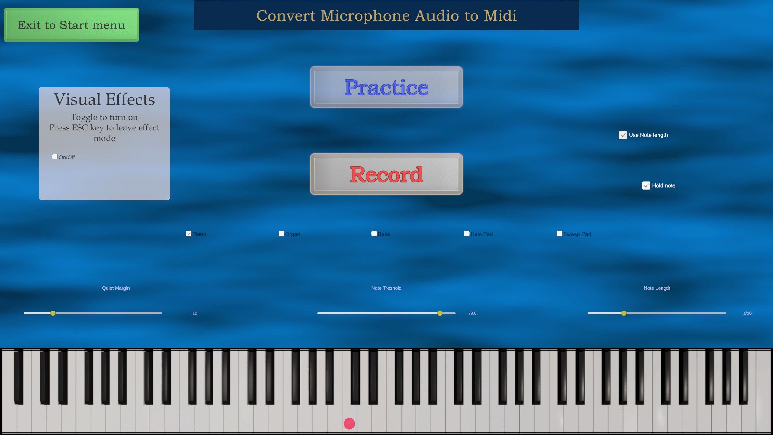 Midi Pad Microphone audio to Midi Converter