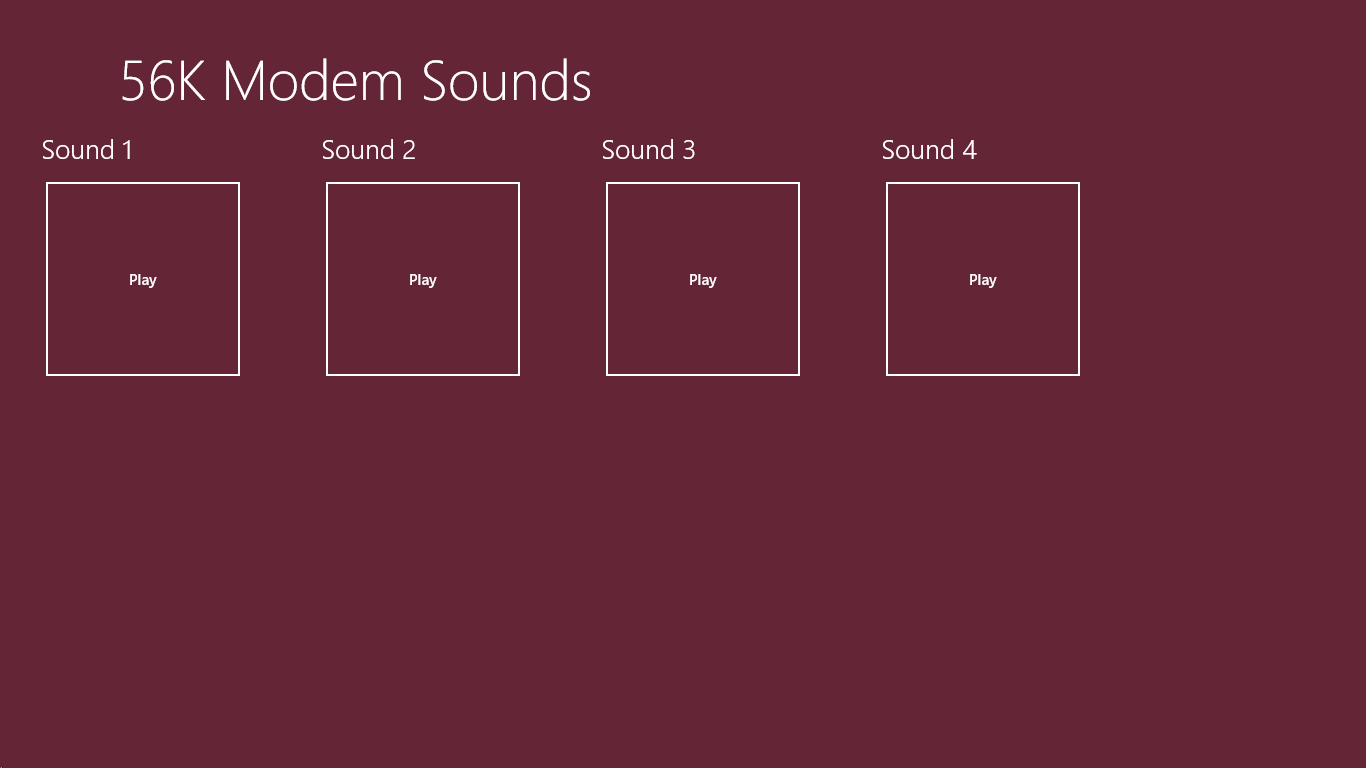 56K Modem Sounds