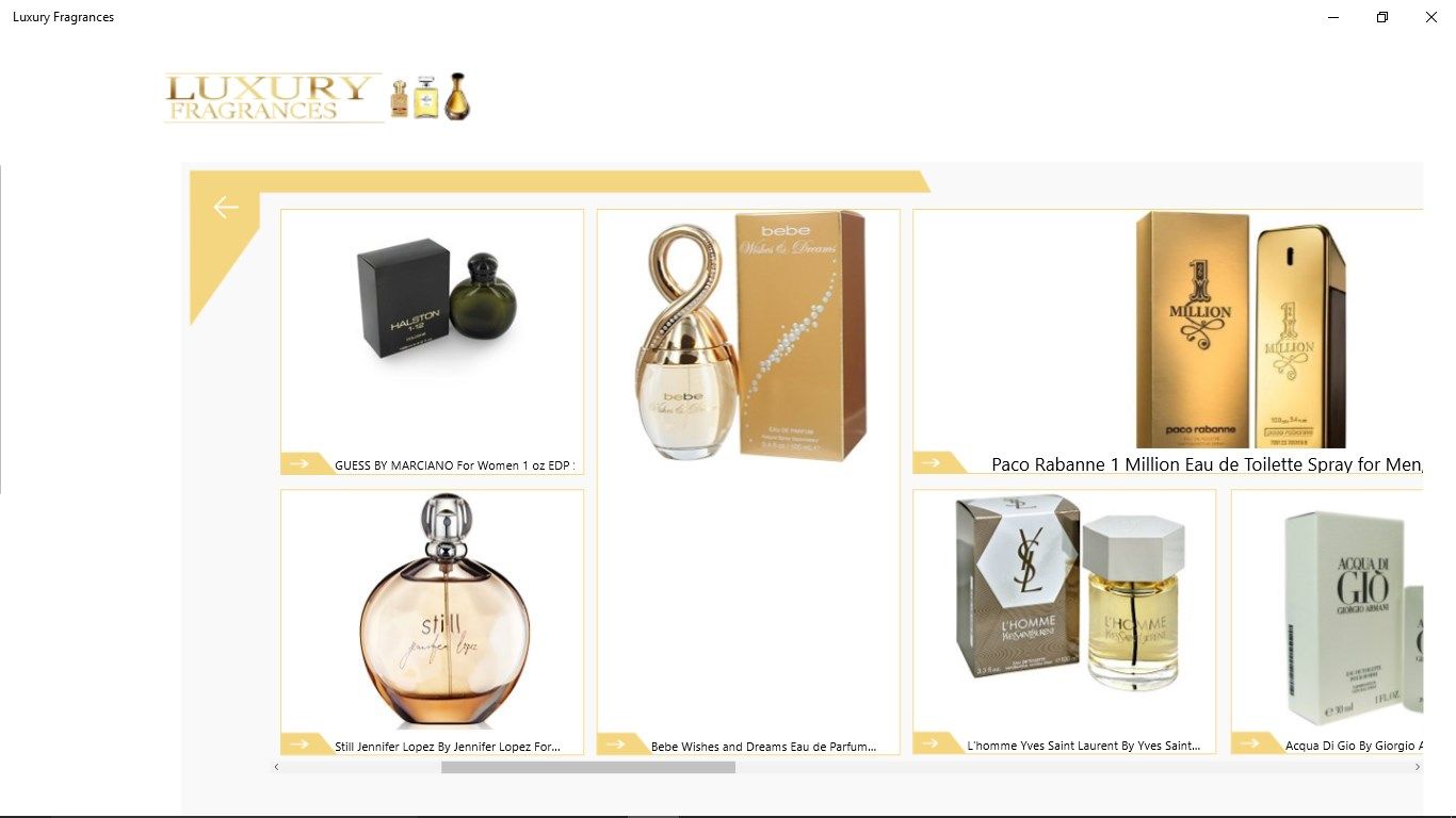 Luxury Fragrances Custom Listing