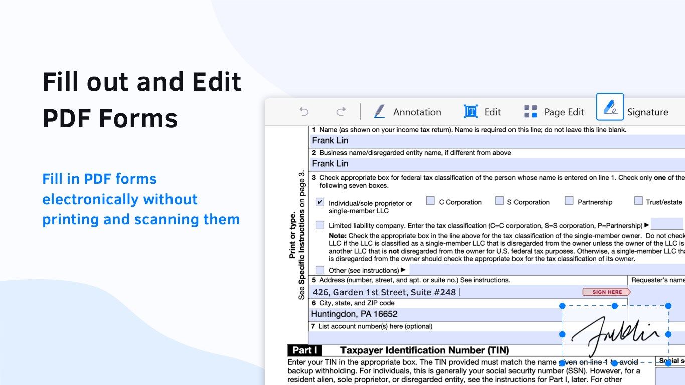 Fill out and Edit PDF Forms - Fill in PDF forms electronically without printing and scanning them