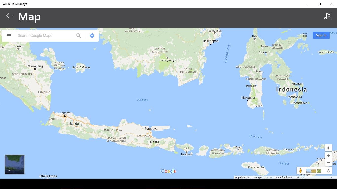 This application is also available for online map, that offers users to use the map easily, with the navigation to help the direction to go to the destination in Surabaya.