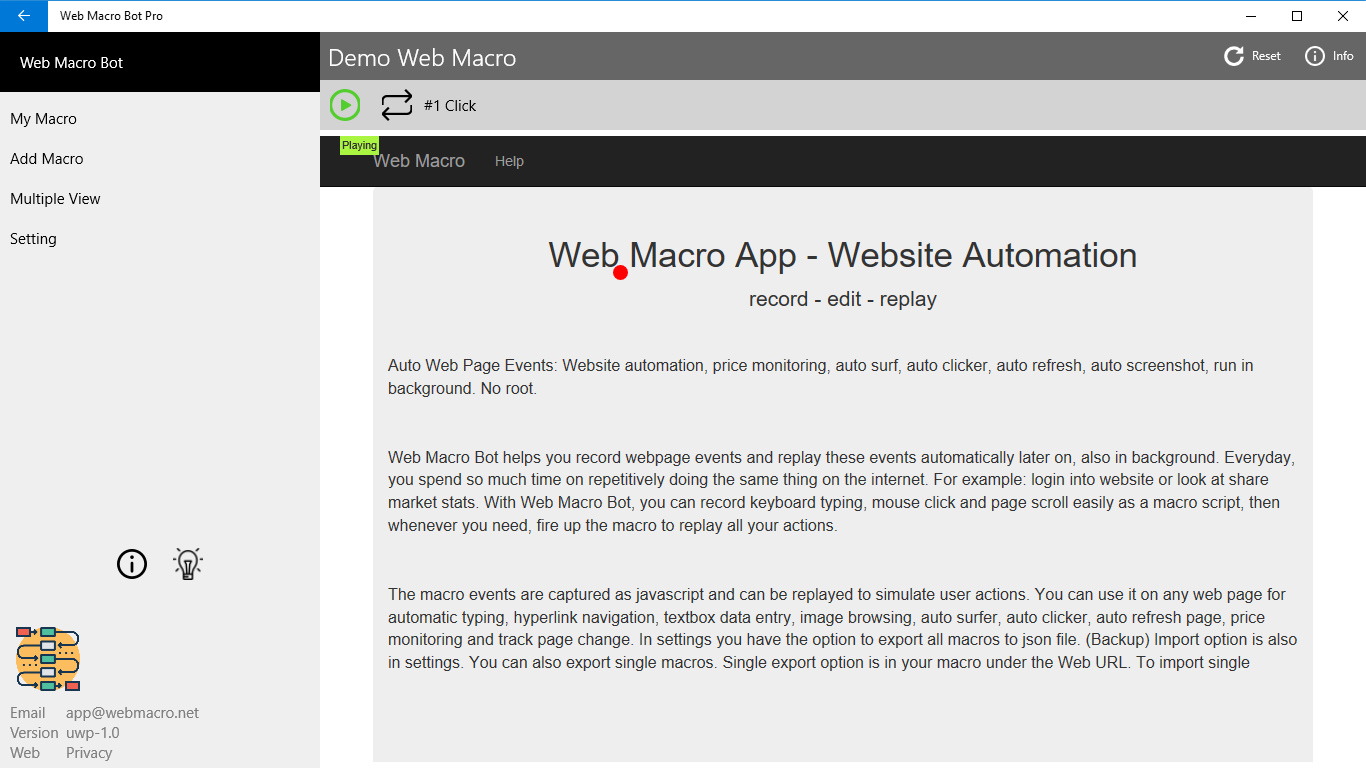 Web Macro Bot