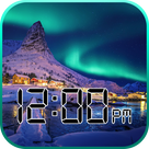 Northern Lights Timepiece: Analog and Digital Clock Screensaver for Fire TV and Tablet - NO ADS