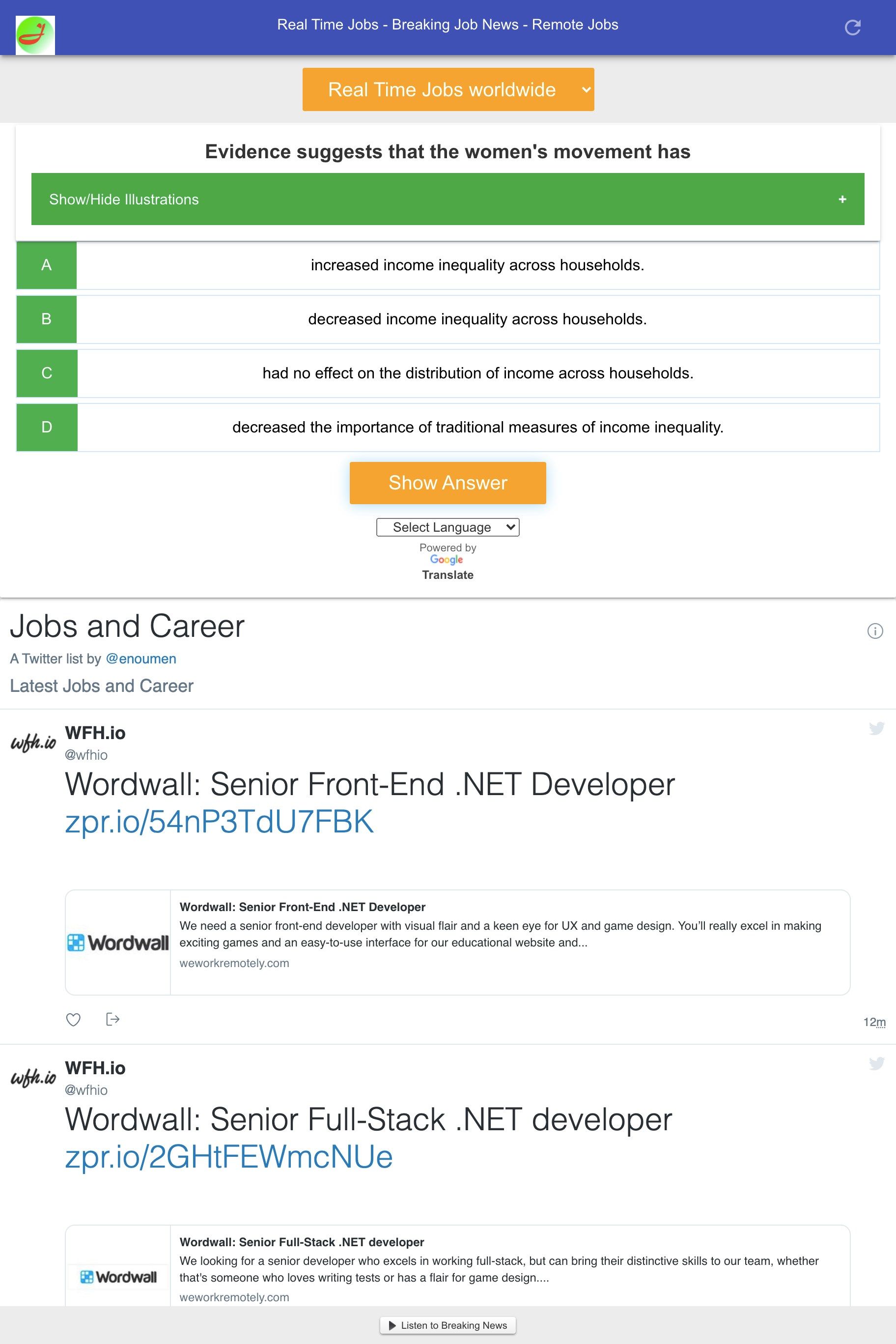 Latest Local and Remote Jobs in Real Time