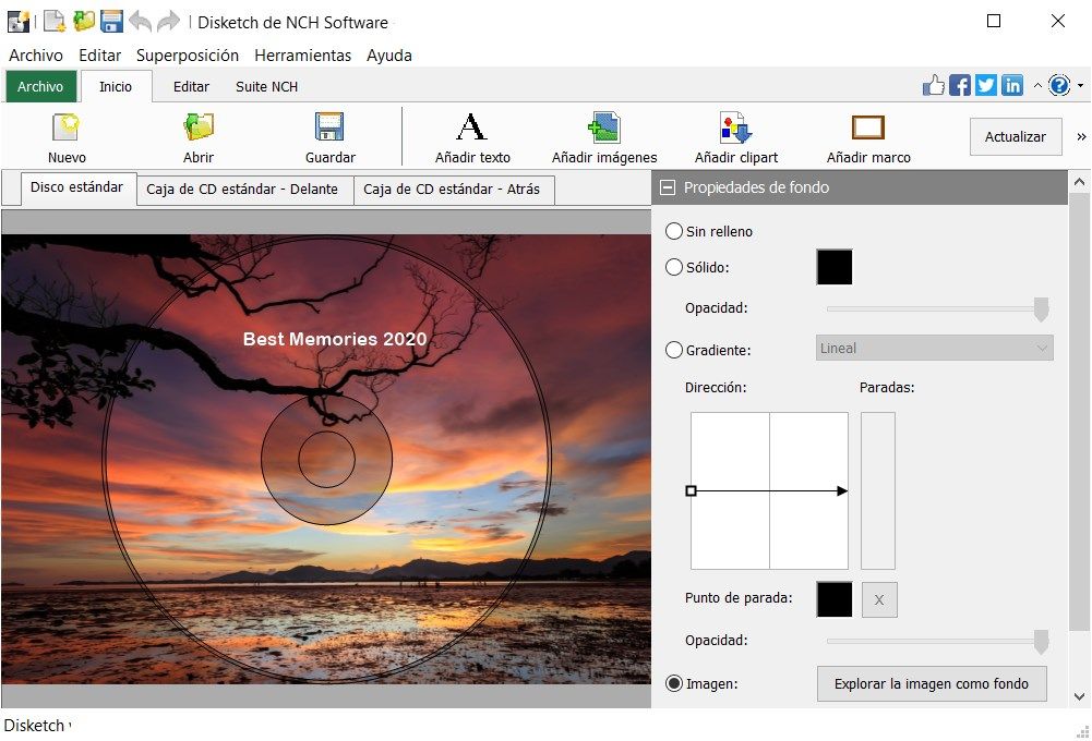 Disketch, software para etiquetar CD