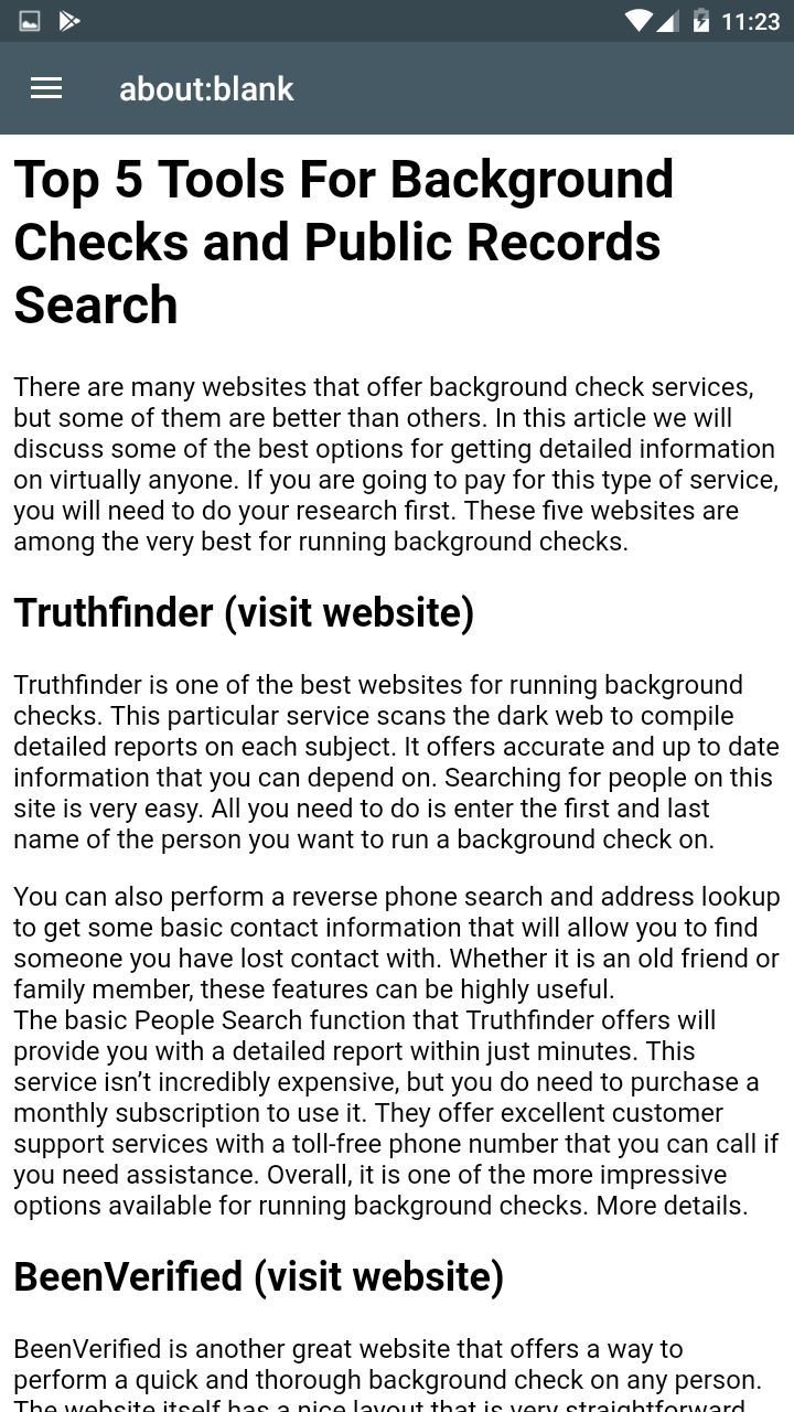 Free Tools For Background Checks and Public Records Search