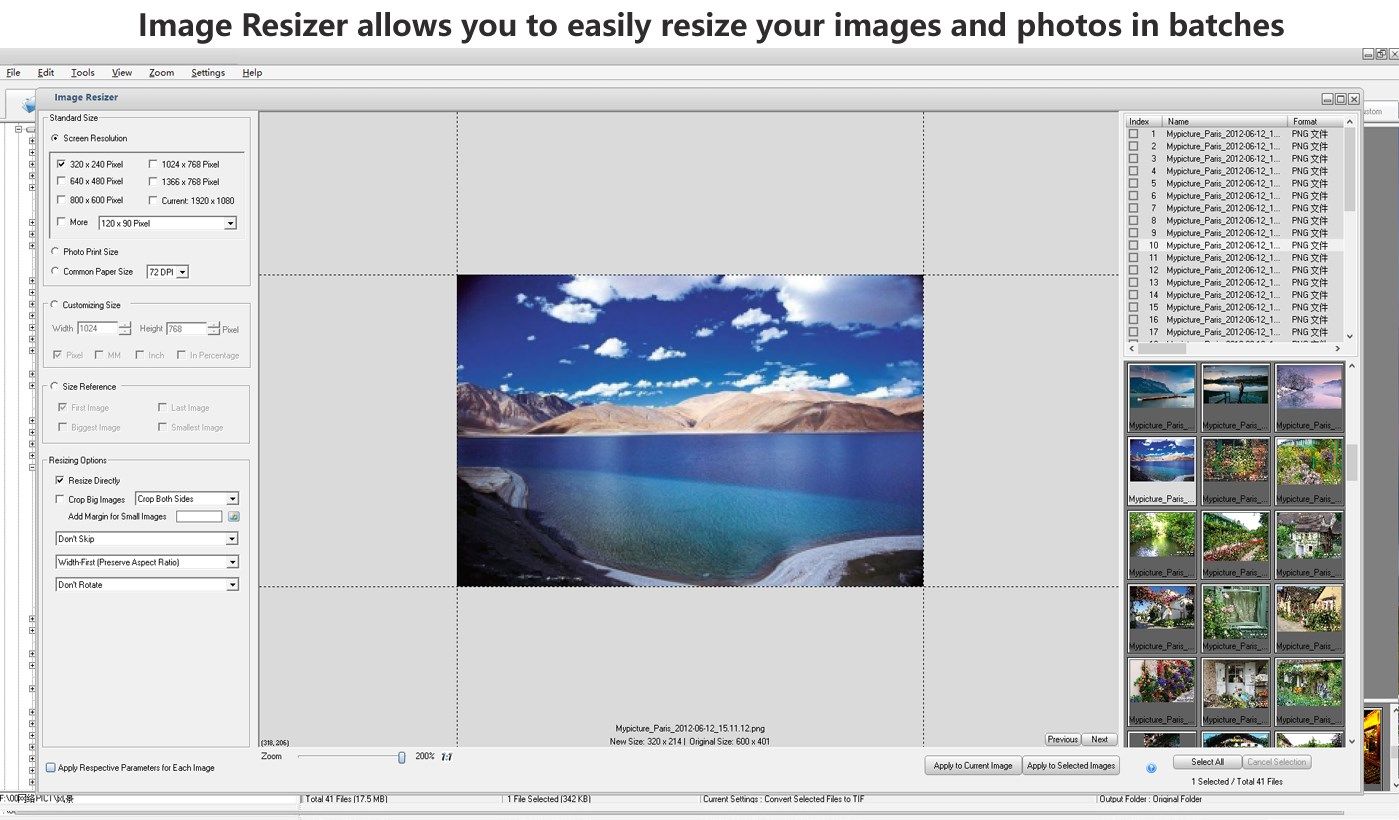 Image Resizer - Lite Version of Graphics Converter Pro