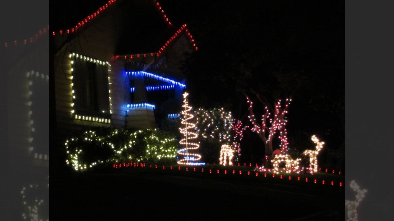 Celebrate with Christmas lights and good cheer.