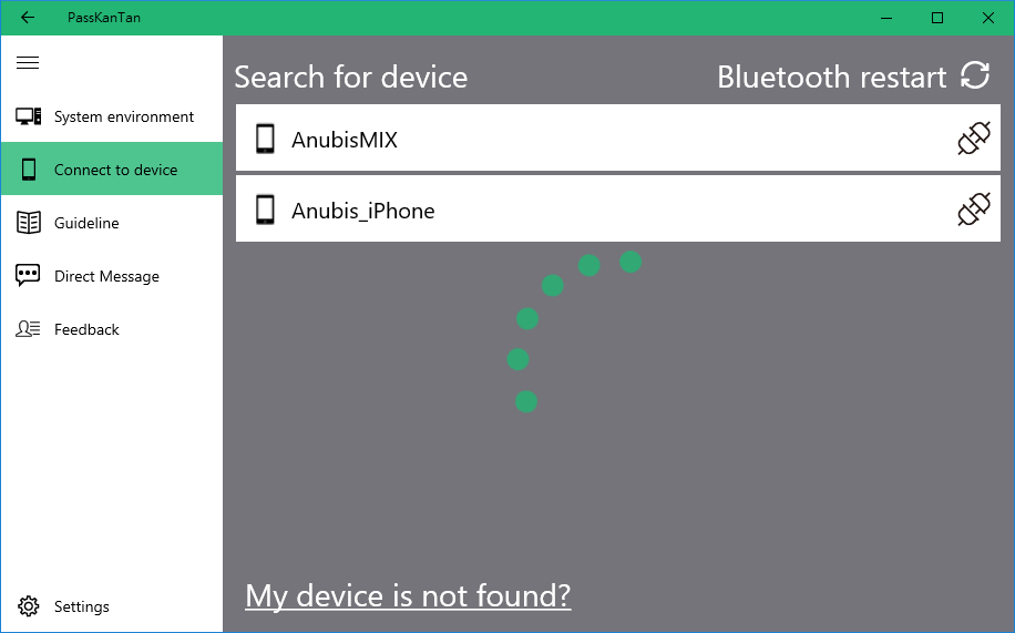 Connect to device