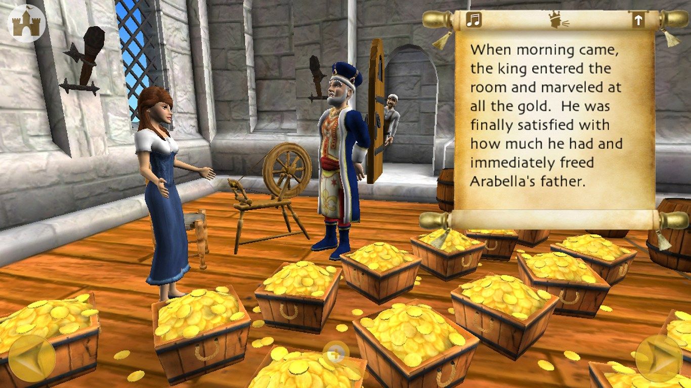 The king finally has enough gold.