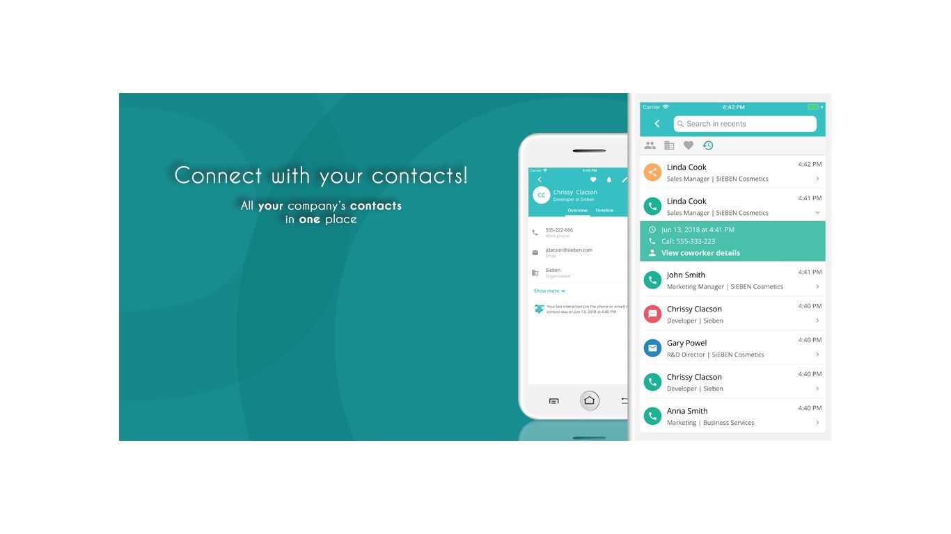 Connect with your contacts.