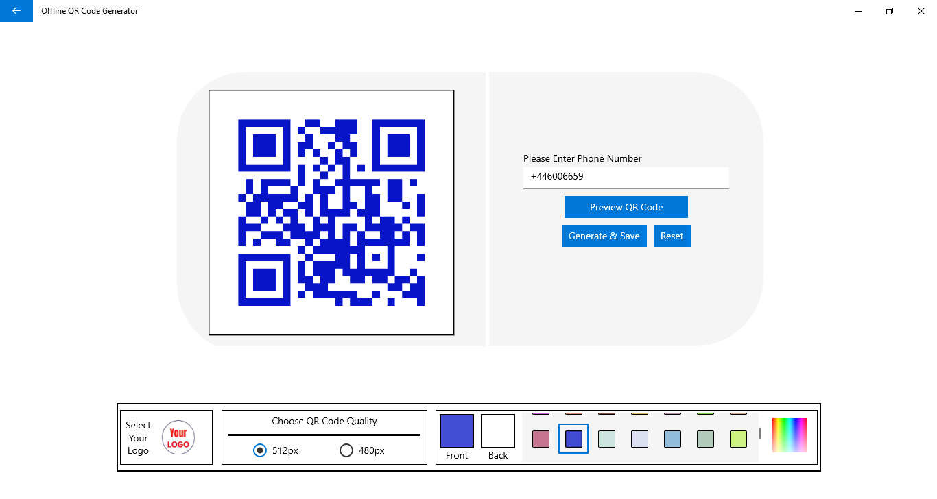 call phone number qr code generator with logo