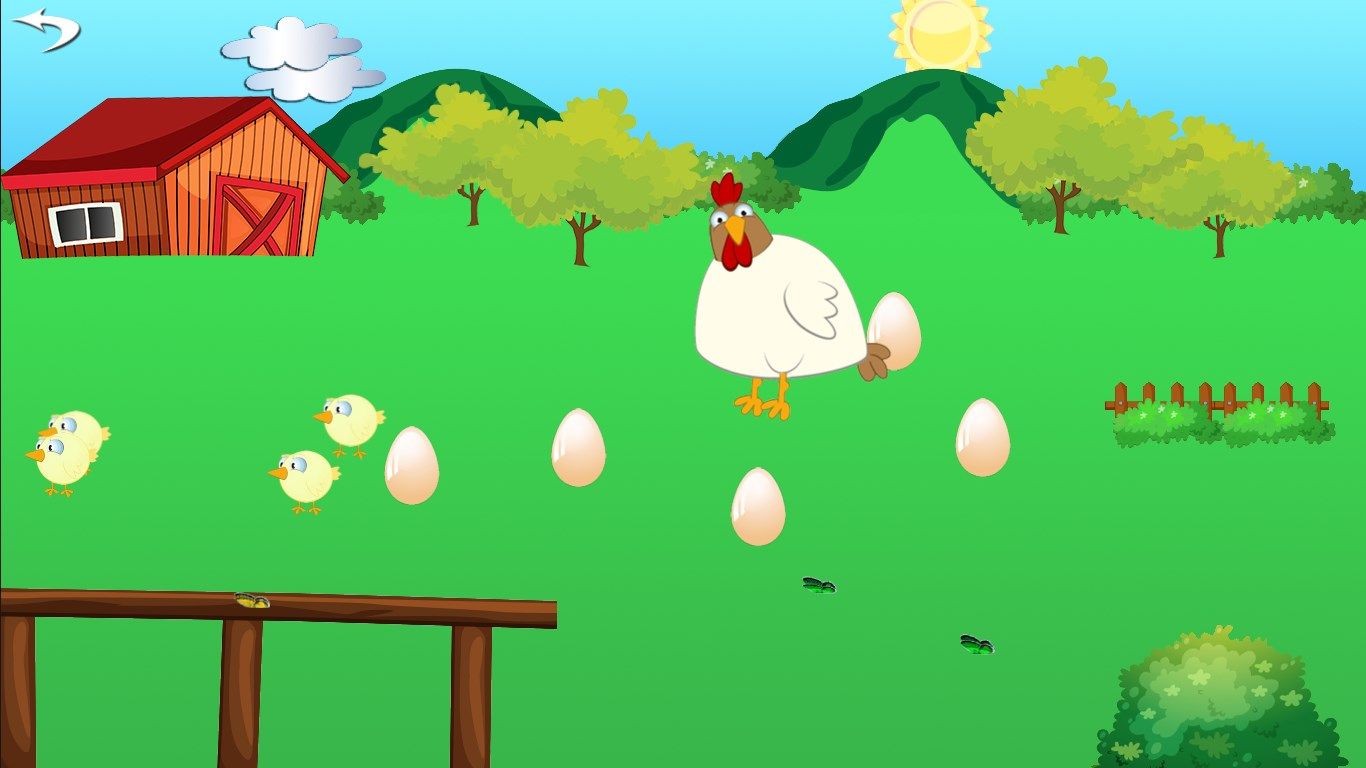 Mrs Chicken: tap chicken to get an egg, tap egg to get a chick