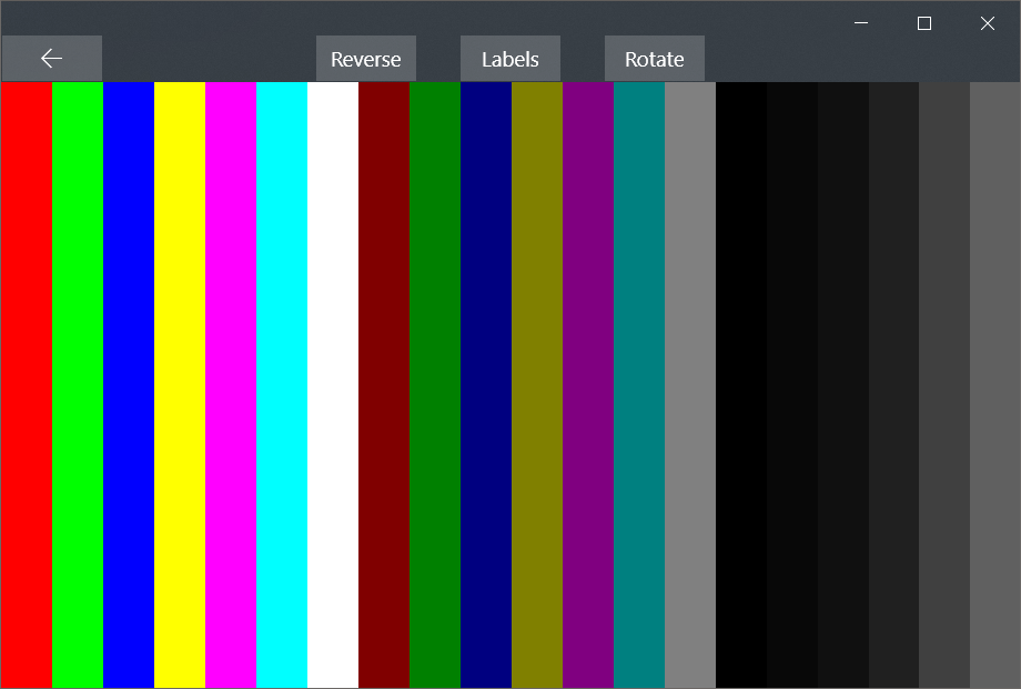 Color Bars Rotated