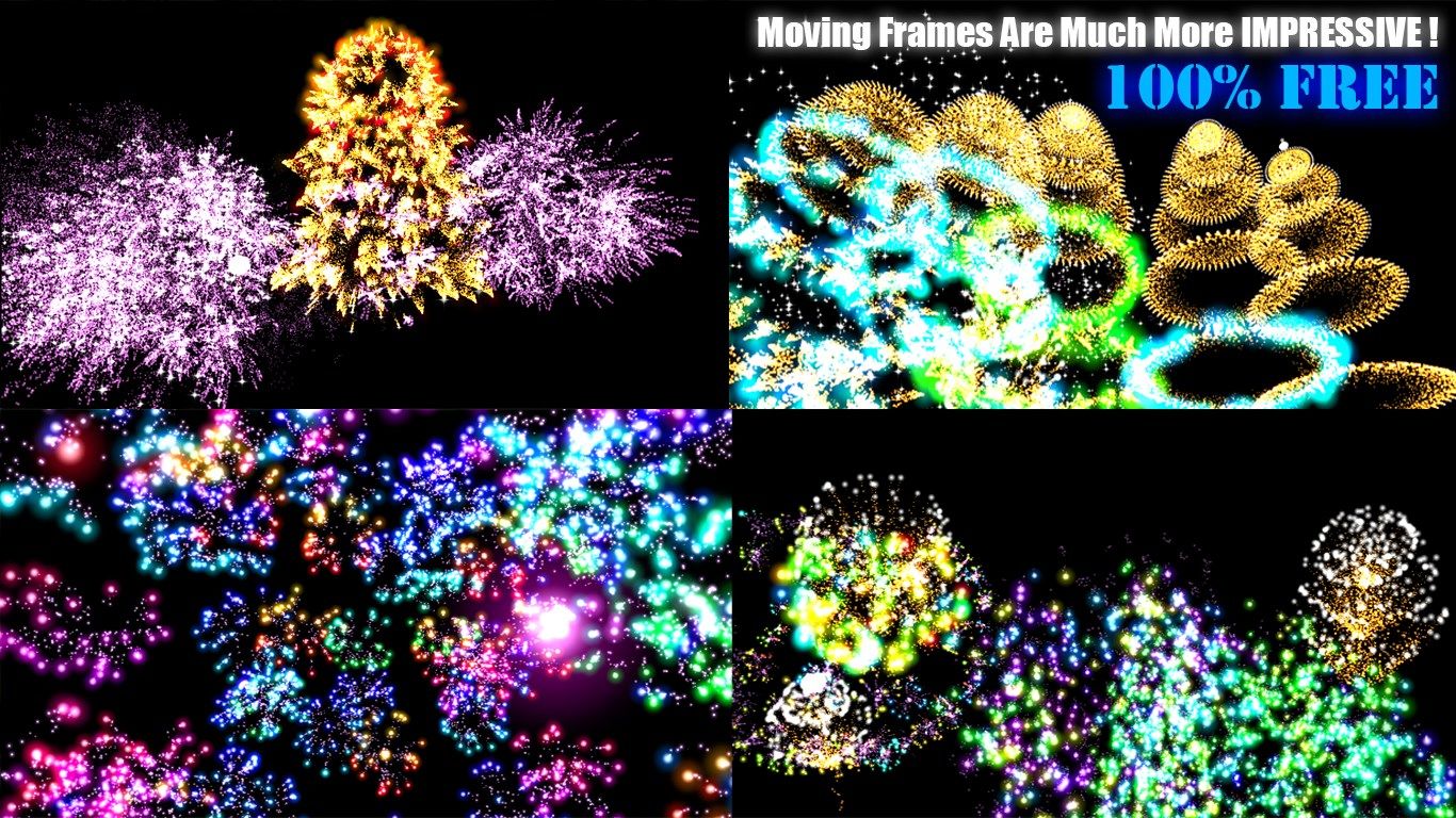 Fireworks, different camera position.