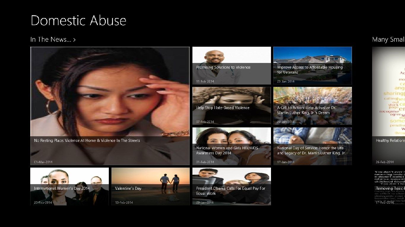 Find the latest DOMESTIC ABUSE advice.