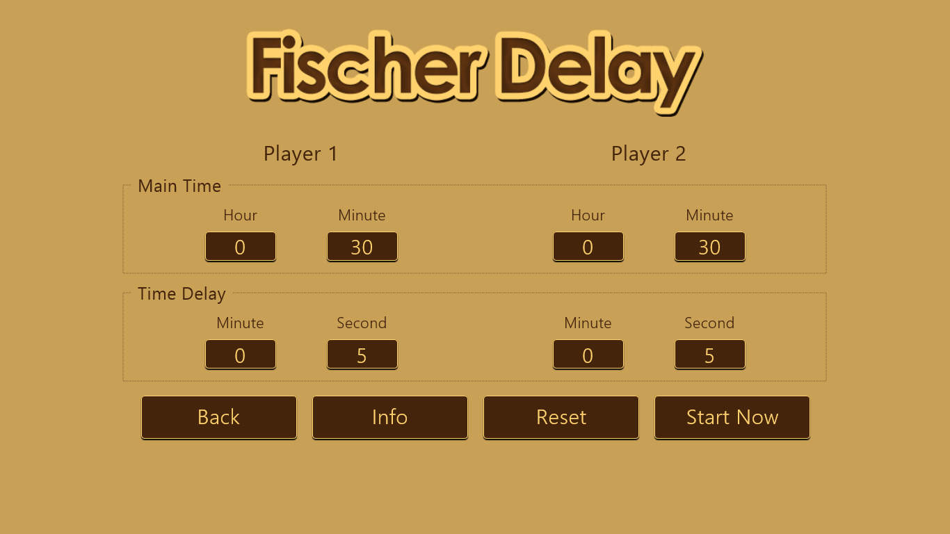 Setting up Fischer Delay clock.