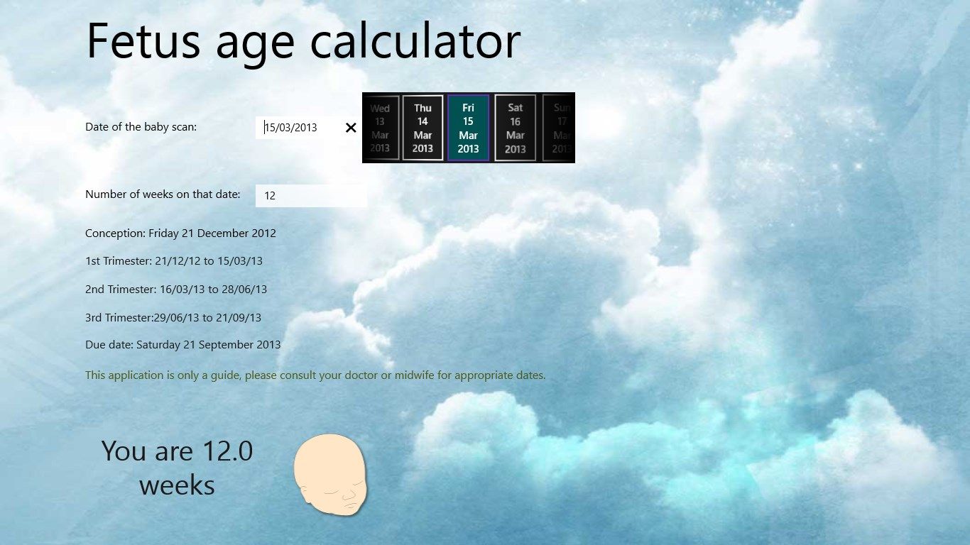 Calculator screen shot