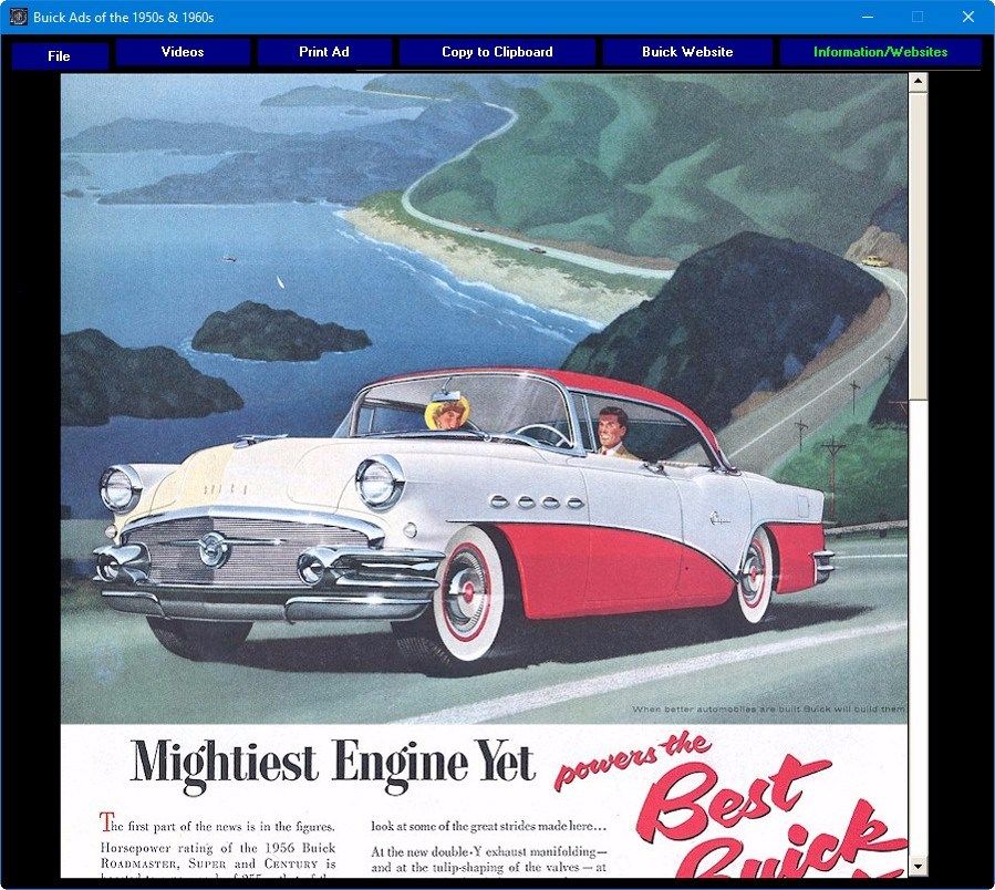 Buick Ads 1950 - 1969