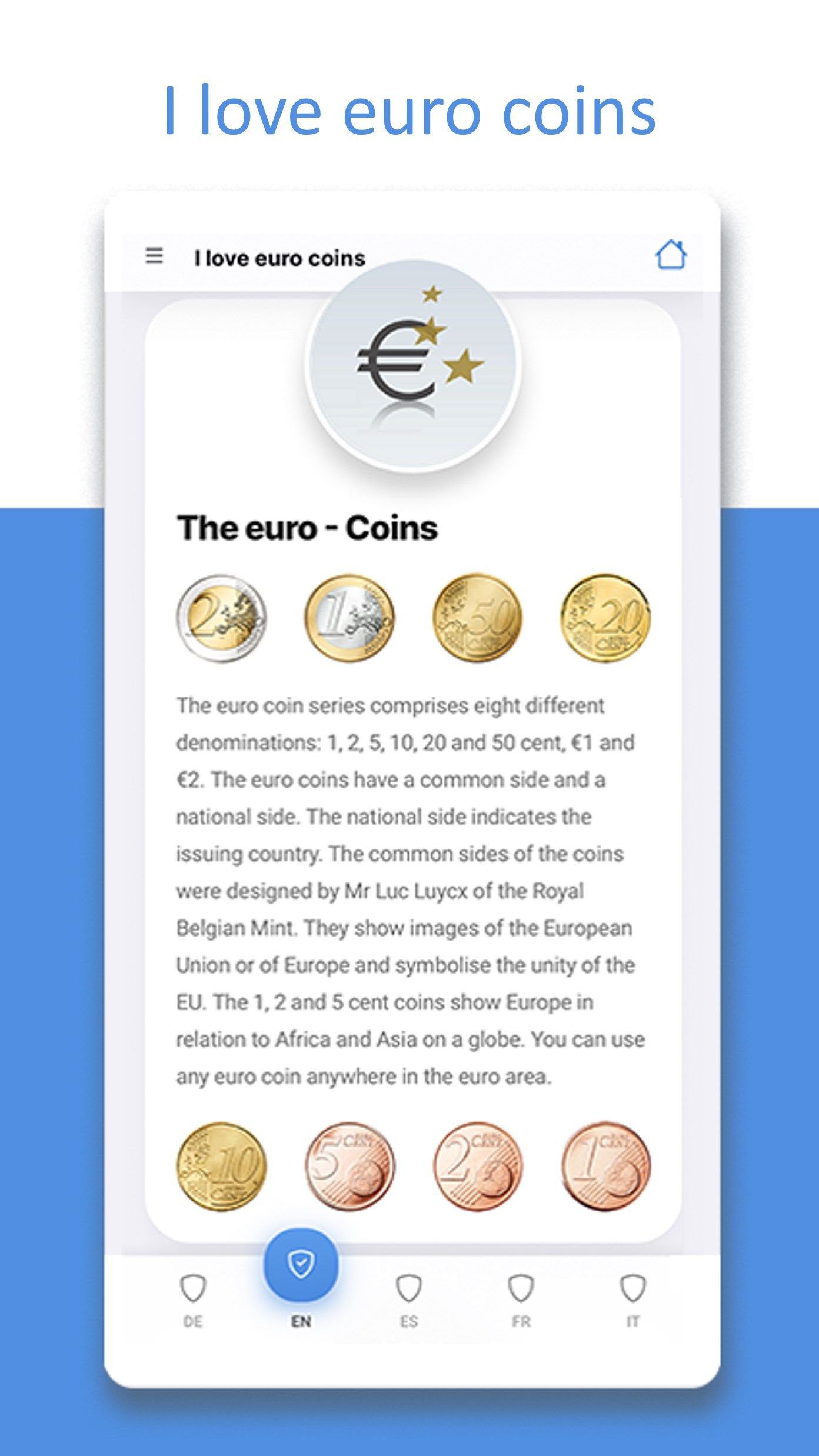 I love euro coins PWA
