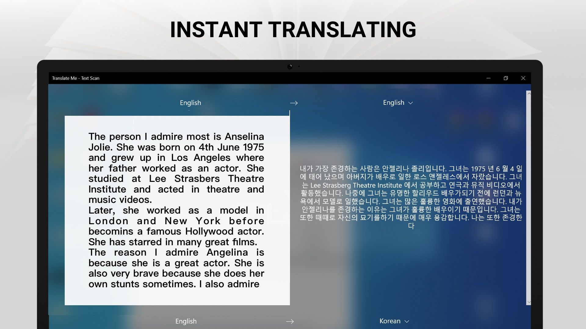 Translate Me – Text & Speech Translation