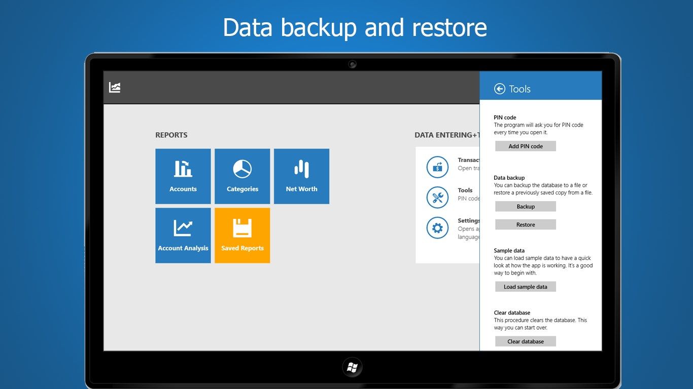 Data backup and restore