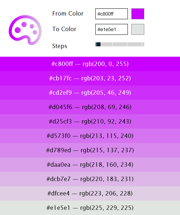 Converting Colors - Color Blender