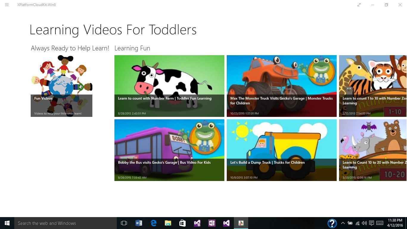 Learning Videos For Toddlers