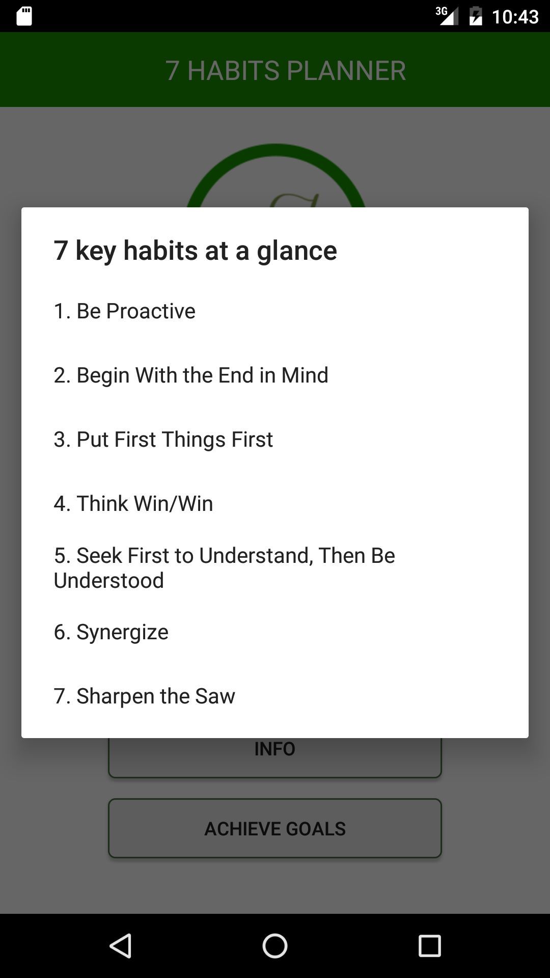 7 Habits Planner App