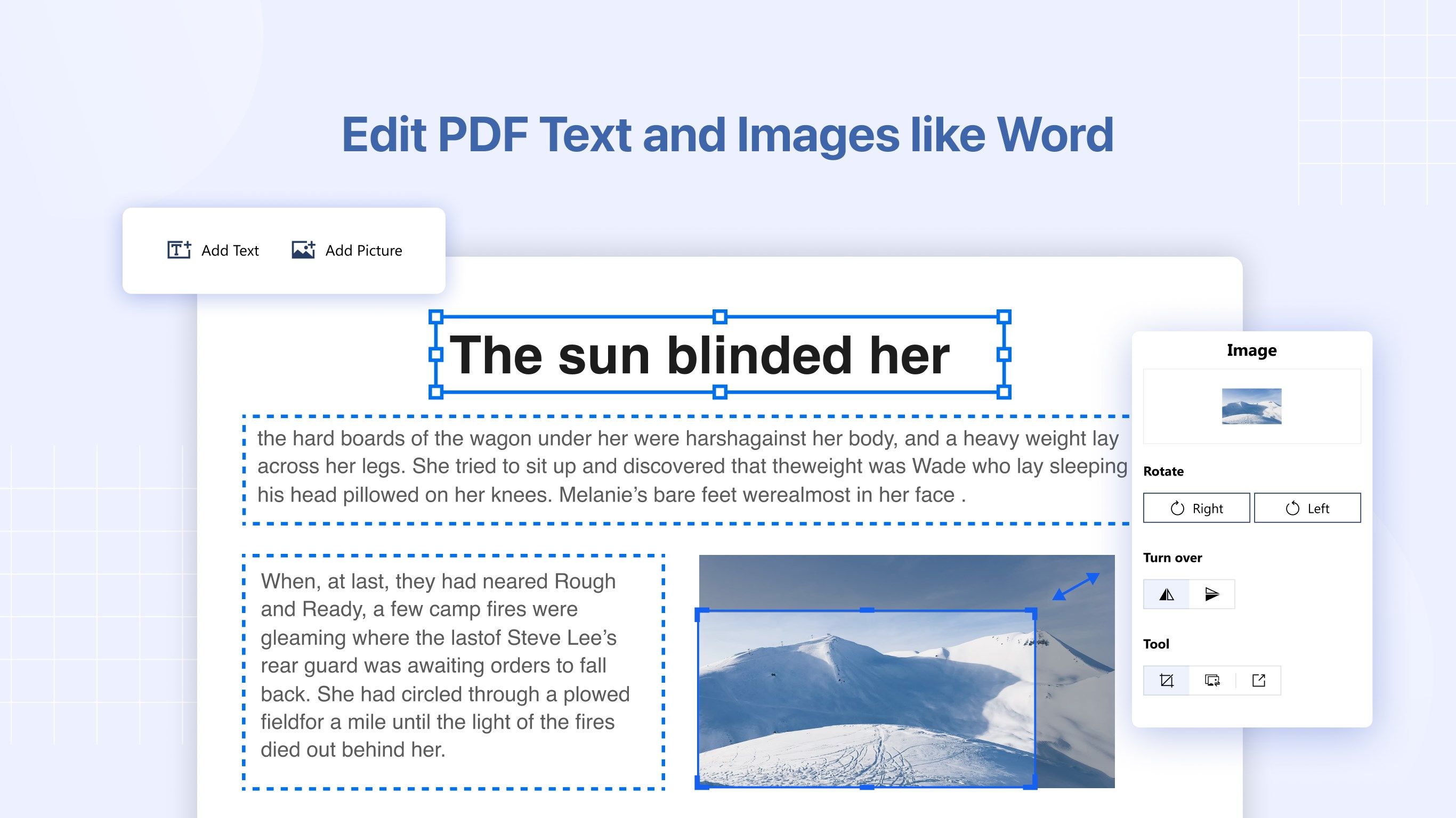 Edit PDF Text and Images like Word