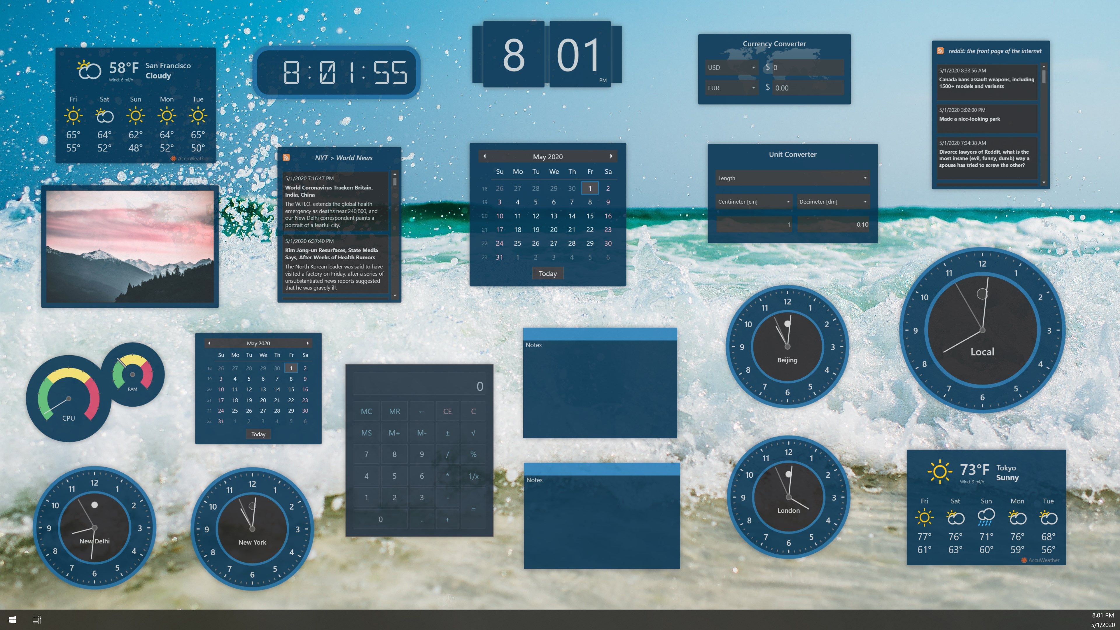 Dozens of beautiful widgets to choose from