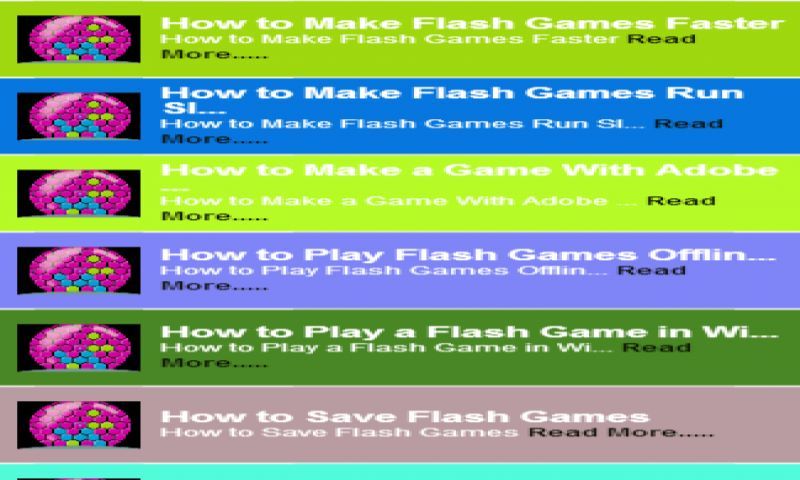 Flash Game Player