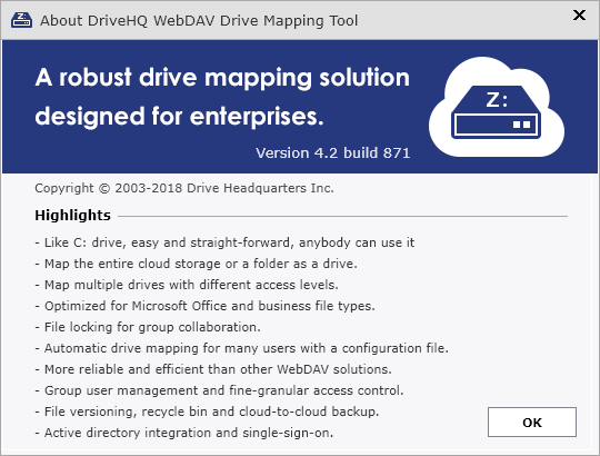 About DriveHQ Drive Mapping Tool