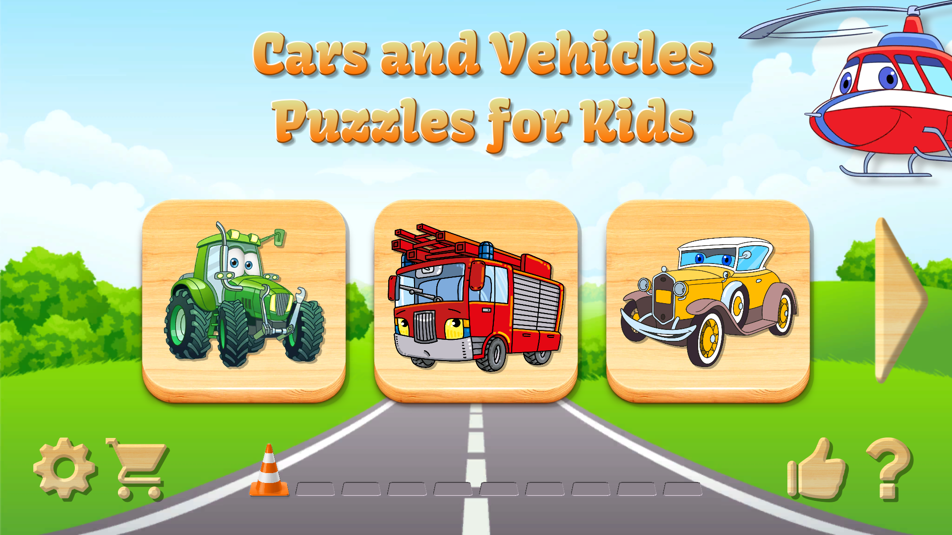 Car Puzzles for Kids and Toddlers - Learning game for boys & girls