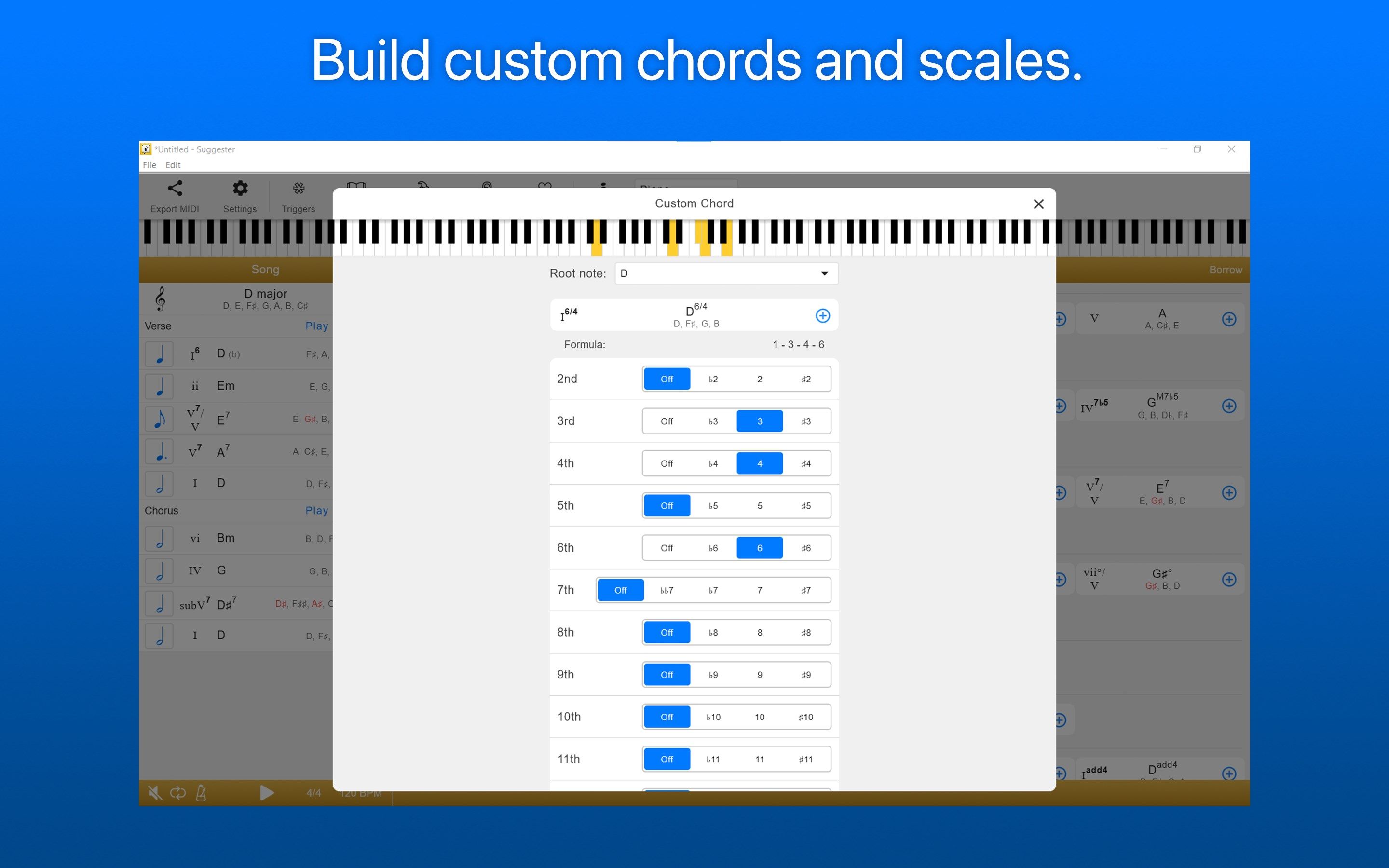 Suggester : Chords and Scales