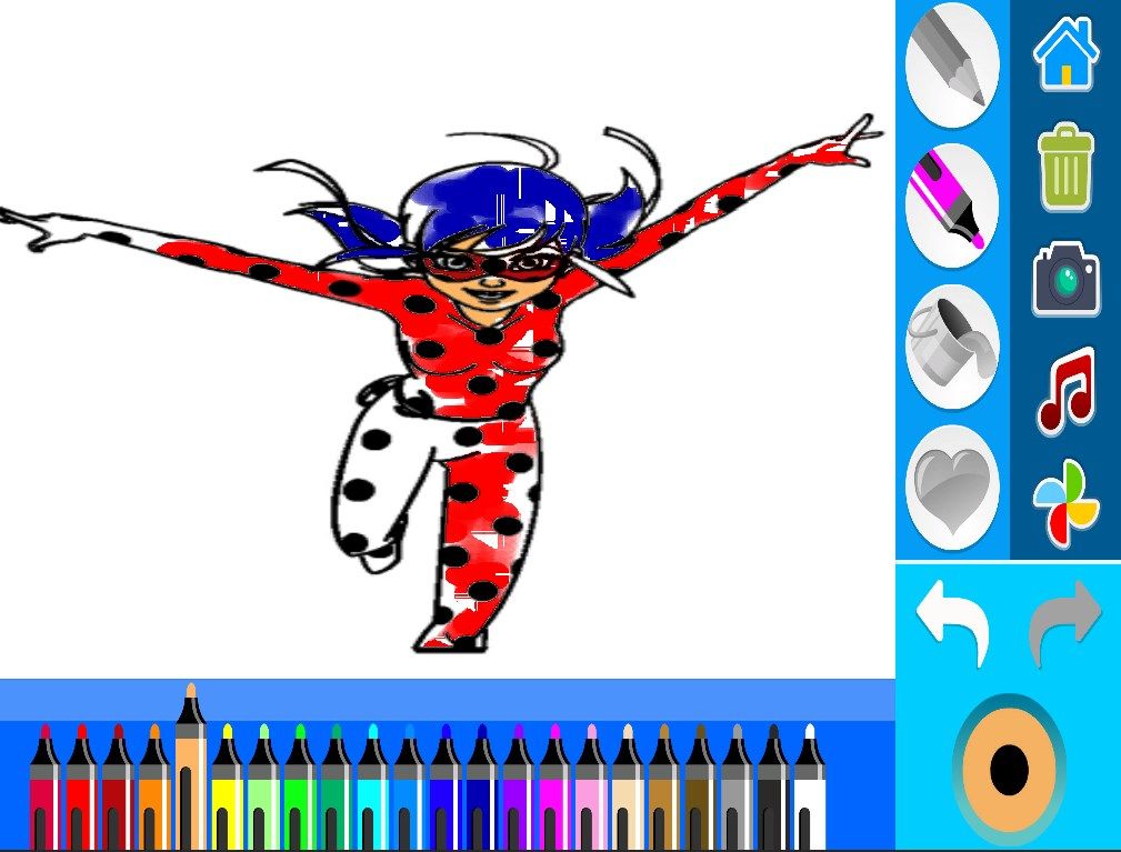 LadyBug Drawing Coloring Book