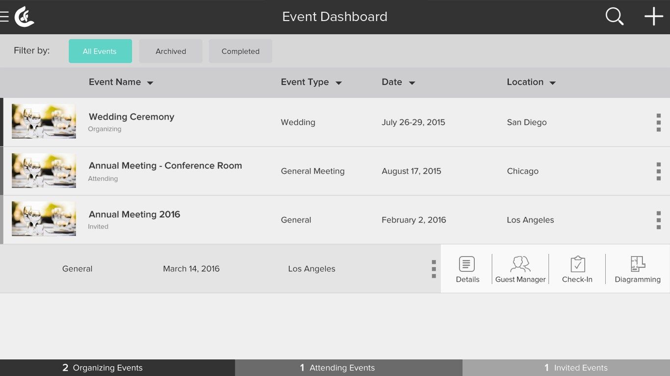 Create and manage your events