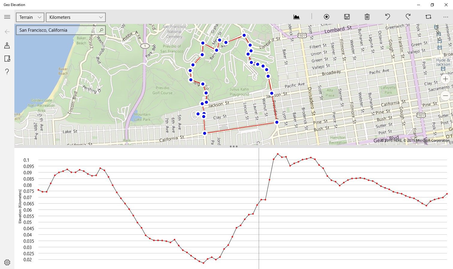 Bike path example