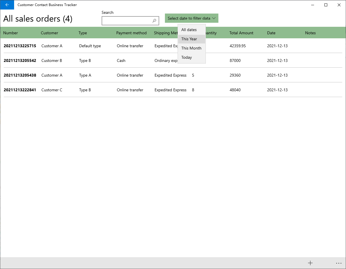 Customer Contact Business Tracker - Simple CRM