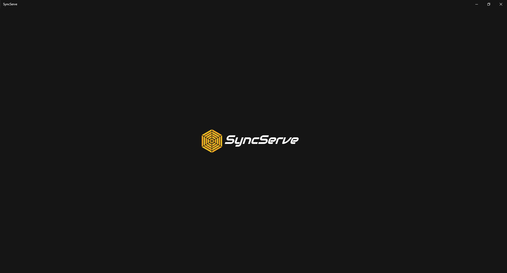 SyncServe Splash Screen
