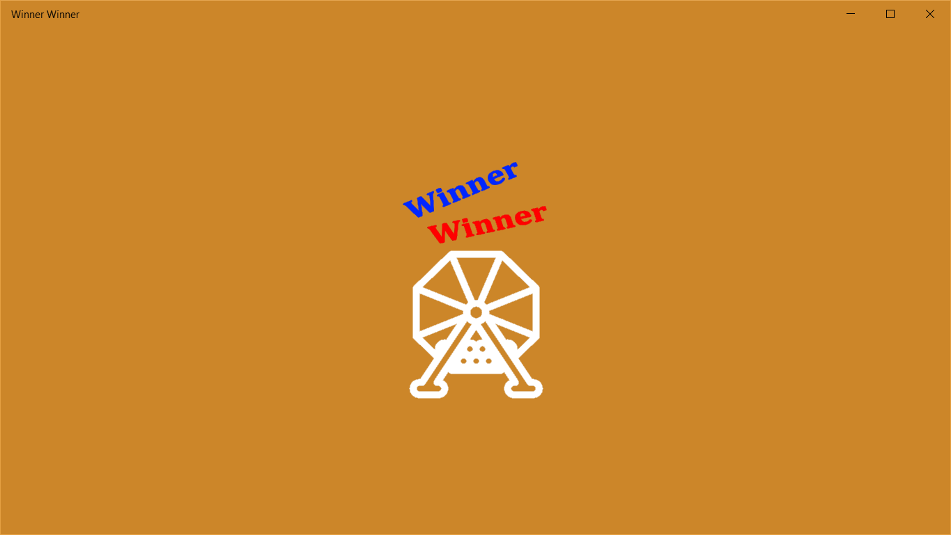 Winner Winner Splash Screen