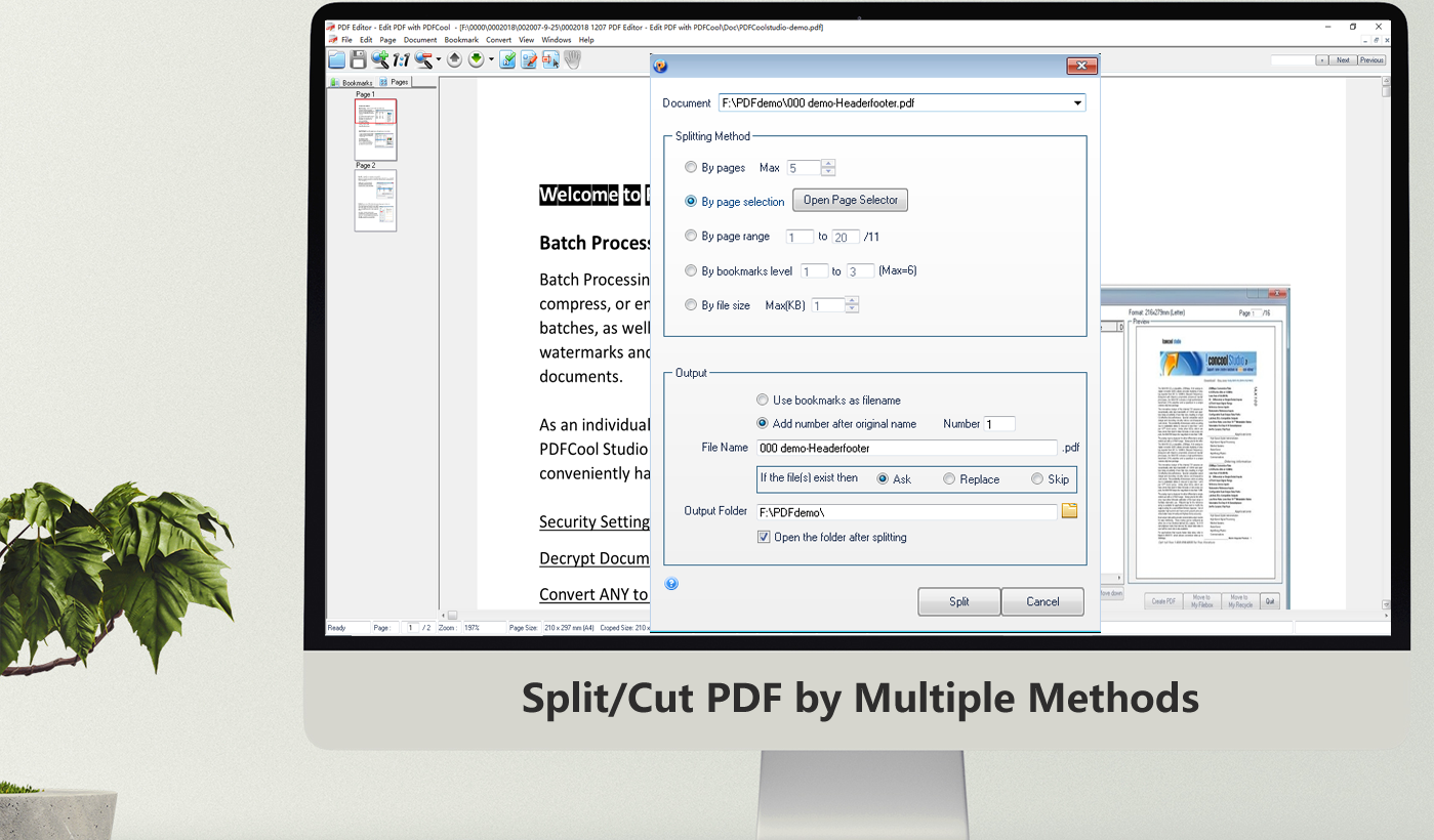 Cut PDF with PDFCool