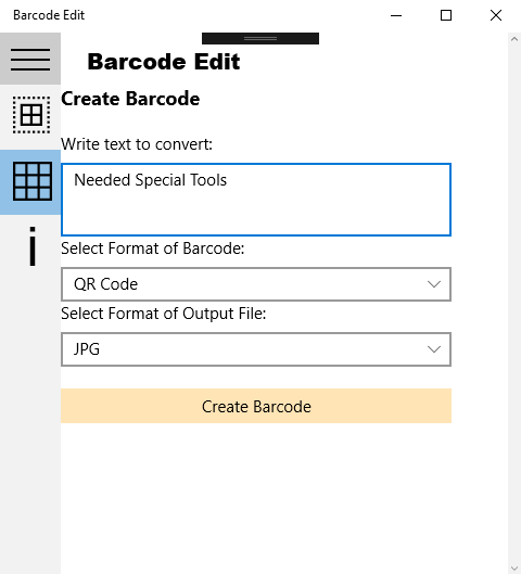 Barcode Edit