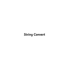 String Converts