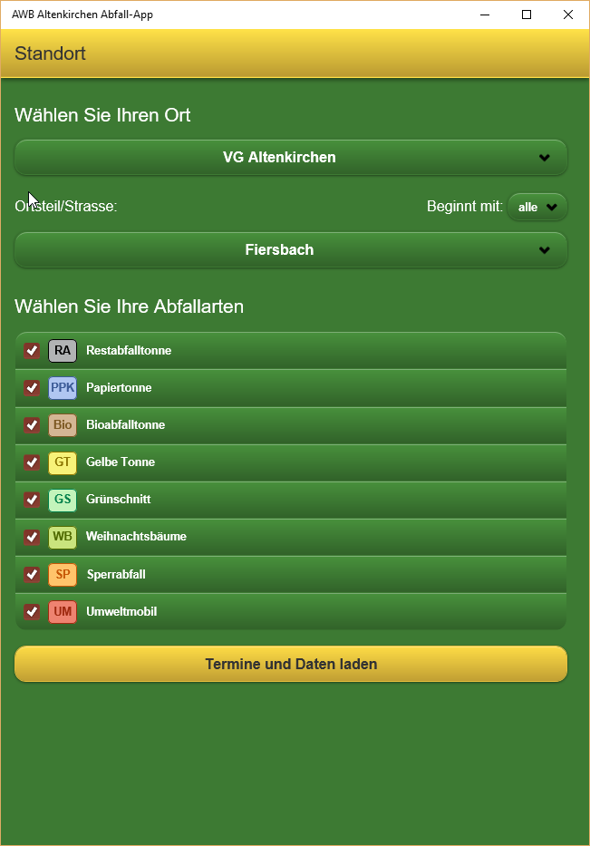 AWB Altenkirchen Abfall-App