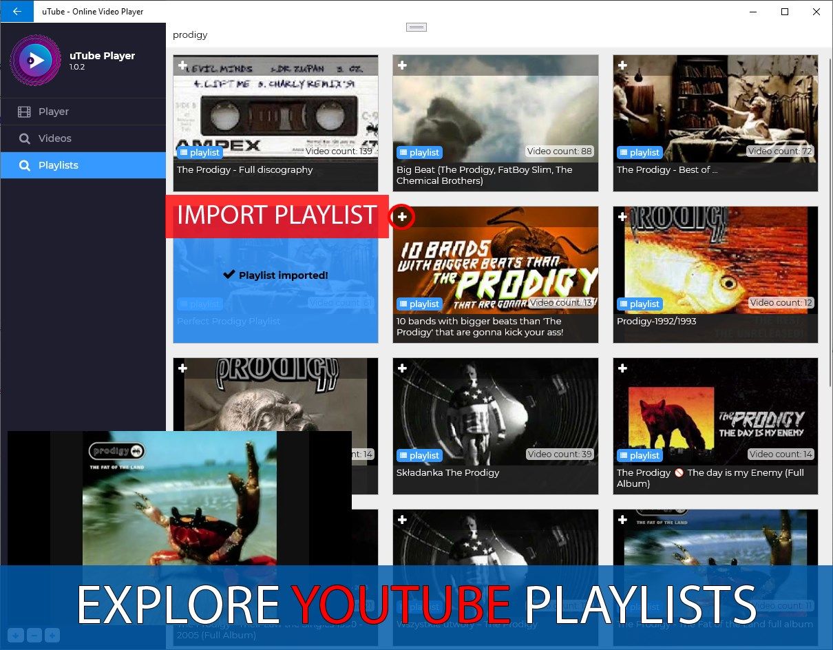 uTube - Player and Downloader MP3&MP4