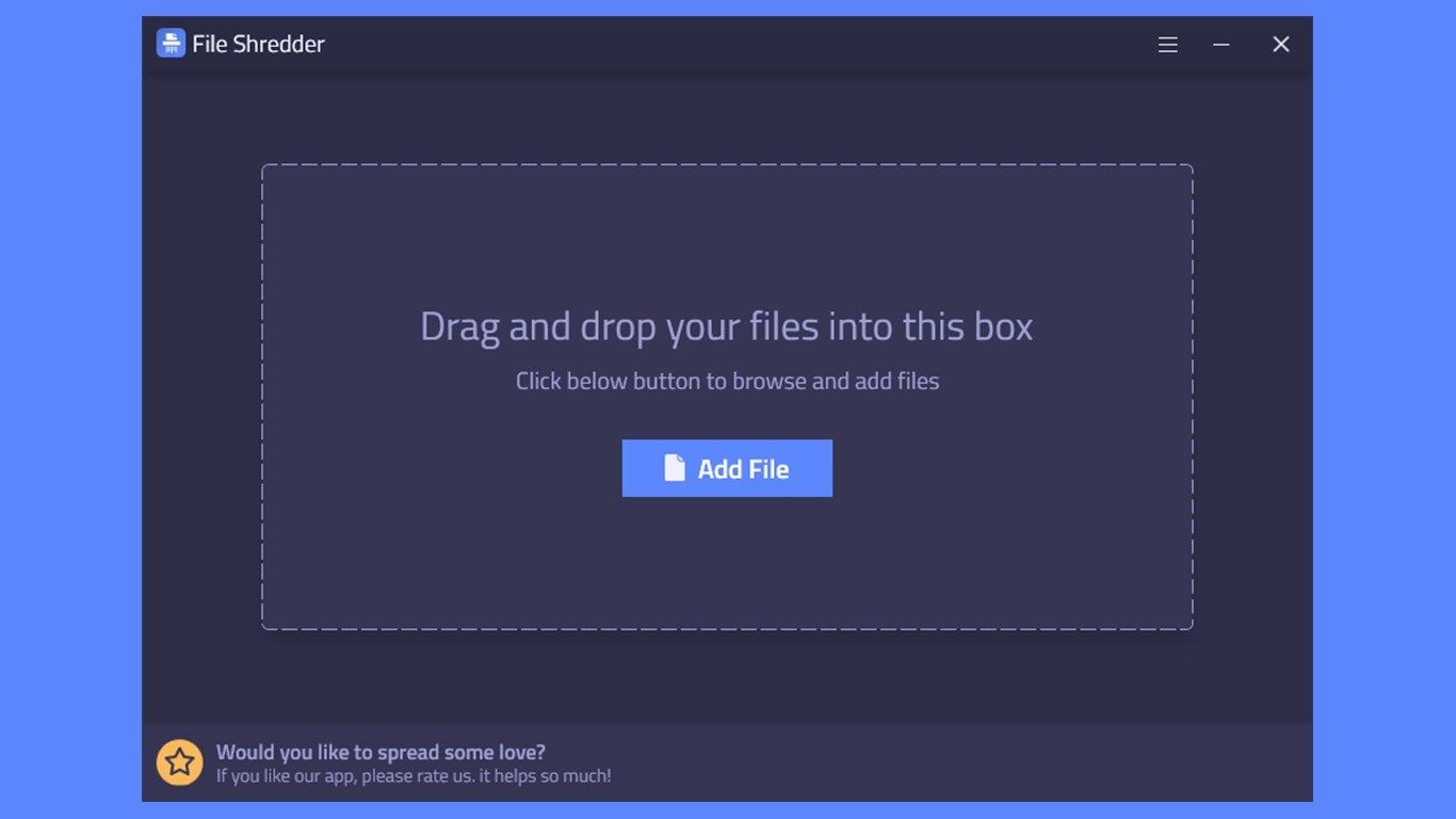 Drag your batch of files and drop in the application