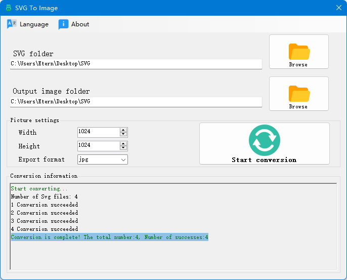 SVG to Image - Scalable Vector Graphics Export Png and Jpeg